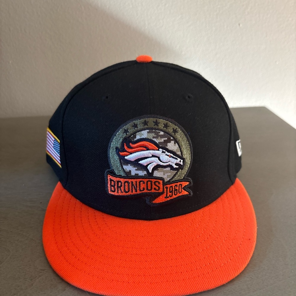Black and Orange with cameo Broncos hat